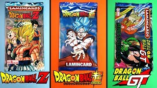 LAMINCARDS Dragon Ball Differenze Z, Super e GT Spacchettamento Lamincards 2018