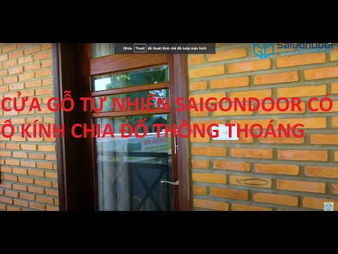 💖 CỬA GỖ TỰ NHIÊN SAIGONDOOR CÓ Ô FIX KÍNH CƯỜNG LỰC ĐƯỢC LẮP ĐẶT TẠI KHU DU LỊCH TẠI ĐÀ NẴNG