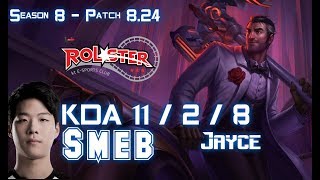 KT Smeb JAYCE vs GANGPLANK Top - Patch 8.24 KR Ranked