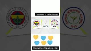 Fenerbahçe Vs Çaykur Ri̇ze Spor