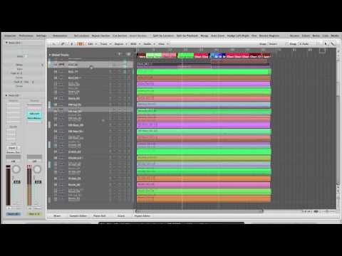 Comping and Flex with Multitrack Drums in Logic Studio 9