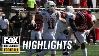 Sam Ehlinger Leads No. 8 Texas With Six Tds In Comeback Win Vs. Texas Tech Highlights Cfb On Fox