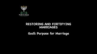 God's Purpose for Marriage | DemetriusLEACH