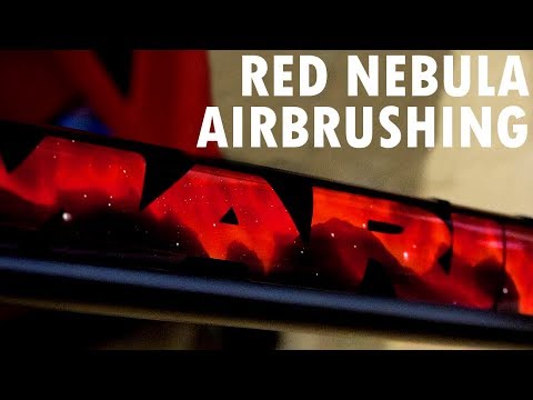 Red Nebula Airbrushing on Marin Frame Red Nebula Airbrushing on Marin Frame #1