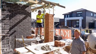 Kaplan Homes: Build stage 7 - Brickwork and bricklaying for a new house