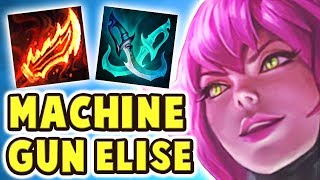 NEW SUPER GALAXY ELISE JUNGLE SPOTLIGHT | LEGENDARY FULL AD BUILD | INVISIBLE ABILITY?! - Nightblue3