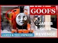 goofs found in james the express all of the mistakes