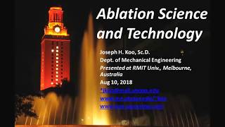 Seminar Ablation Science And Technology Processing, Characterization, And Modeling