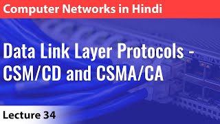 Lecture 34 Data Link Layer Protocols - Csmcd And Csmaca Computer Networks