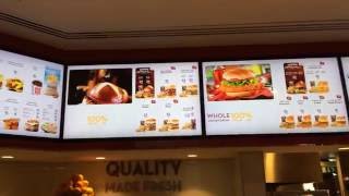 Wendy's Dubai Digital Menu Board solution
