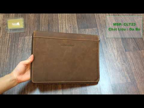 Túi da nam cầm tay đựng iPad 10.5 inch sang trọng gọn nhẹ