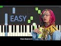 Lil Pump Gucci Gang - Easy Piano Tutorial