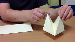 How to make a pirate hat - card fold