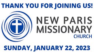 Sunday, January 22, 2023 Service