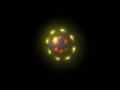 3D Bohr Model of a Sodium-26 Isotope Atom