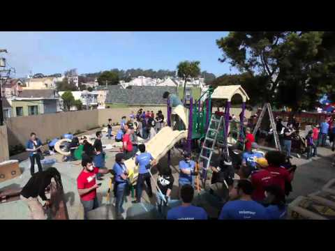 Zynga.org and KaBOOM! Team Up with the Mission YMCA (San Francisco) to Build a Playground