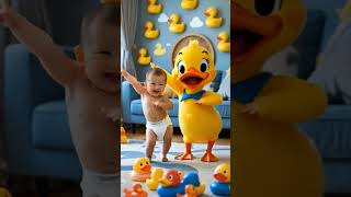 Cutest Baby Dancing With Giant Duck Friend Babyduck