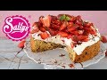 Cookie - Torte mit Erdbeer - Topping / einfach &amp; genial