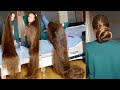 RealRapunzels | Extremely Long Hair Play Before Bed (preview)