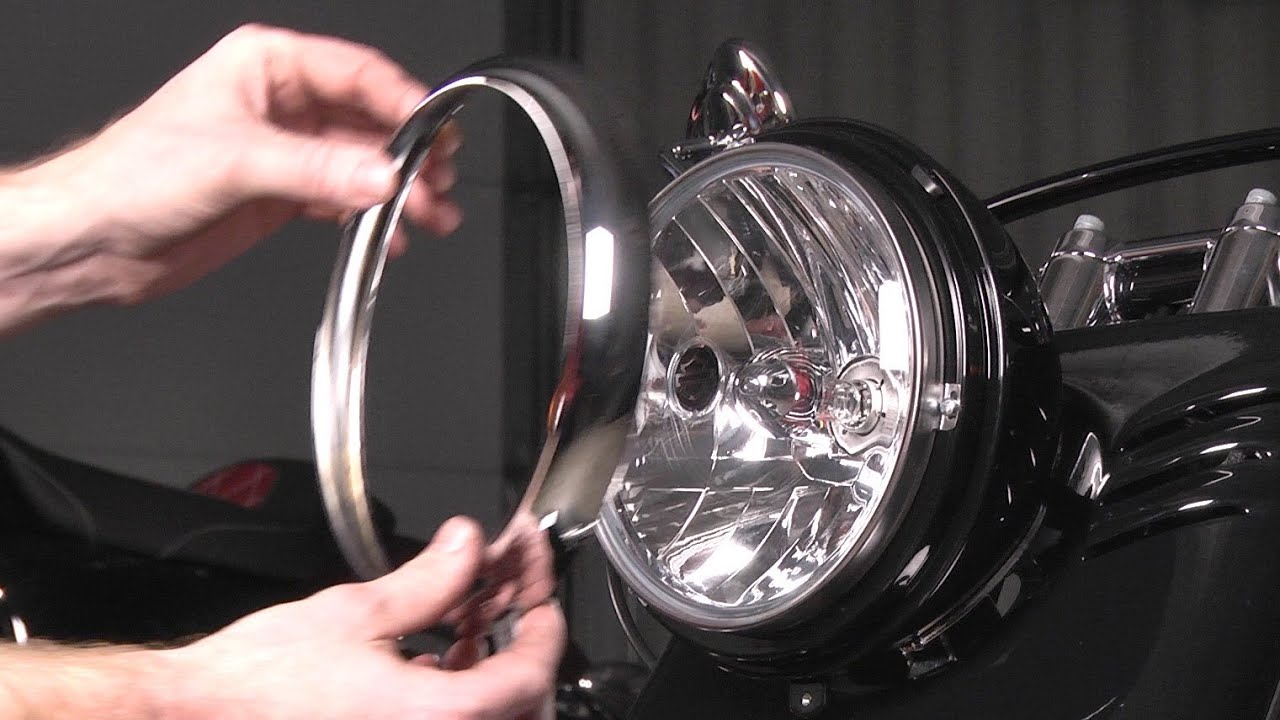 How to Install a Headlight on a Harley Davidson by J&P Cycles - YouTube