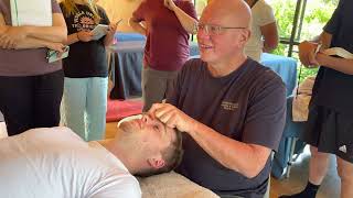 Face and head massage by Naturopath Brandon Raynor