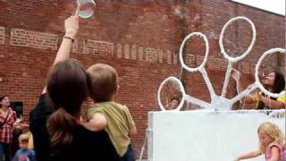 Giant Bubble Making Machine At Dumbo Art Festival 2011