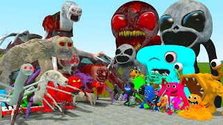 All Cursed Thomas And Friends Vs All Garten Of Banban 1-4 Family In Garry's Mod!