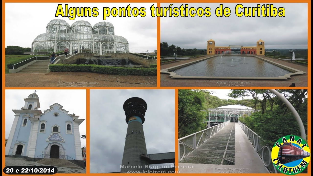 ALGUNS PONTOS TURÍSTICOS - CURITIBA JD BOTÂNICO PQ TANGUÁ