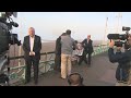 Seafront scuffle as Damian McBride goes live