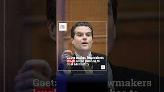 Gaetz Makes Lawmakers Laugh As He Pushes To Oust Mccarthy