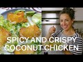 Carla Lalli Music Makes Juicy Chicken Cutlets with Spicy Coconut Dressing