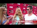 SIMON COWELL & PAULINA RUBIO INTERVIEW 'X FACTOR' LOS ANGELES AUDITIONS TALK DEMI LOVATO!