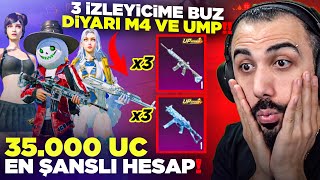 3 İZLEYİCİME BİRDEN BUZ DİYARI M4 VE UMP ÇIKARDIM!! (AŞIRI ŞANSLI HESAPLAR!) | P