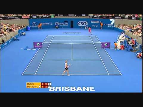 In Brisbane 2011 Petkovic reached the final and played some nice Tennis