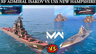 Modern Warships Rf Admiral Isakov Vs Uss New Hampshire