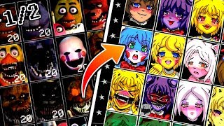 FNIA Ultimate Custom Night ROSTER 1 | FNaF Ultimate Custom Night (speed draw)