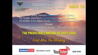 TJAB - THE PREDICTABLE NATURE OF GOD'S LOVE ( PART 2 ) | 19th March 2022