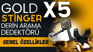 D Stinger X5 Derin Arama Dedektörü Genel Özellikler