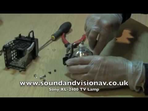 Sony Bravia XL2400 TV Lamp TV Lamp Replacement Video guide BY Sound & Vision 