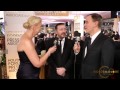 Ricky Gervais on the HFPA Red Carpet Stage