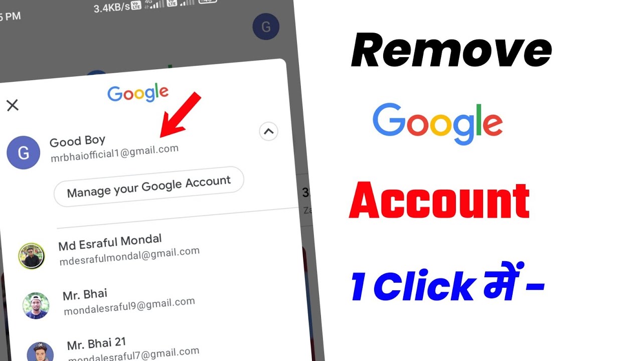 How to remove google account from android phone [Gmail How to remove google account from android phone [Gmail