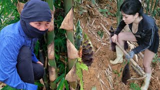 18 Year Old Girl Survives Alone In The Forest And In Danger From Bad People Lý Thanh Mai.