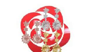 Sparkle Rose Chandelier Earring