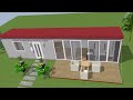 40ft Shipping Container design layout. A perfect tiny home design.