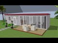40ft Shipping Container design layout. A perfect tiny home design.