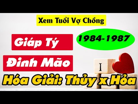 (Cực hay) Xem Tuổi Chồng Giáp Tý 1984 Vợ Đinh Mão 1987 Có Hợp Nhau Không|Hải Trung Kim| Lư Trung Hỏa