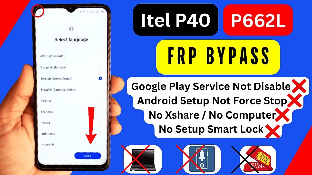 Itel P40 FRP Bypass Without Pc New Method | Itel P662L Itel P40 FRP Bypass Without Pc New Method | Itel P662L
