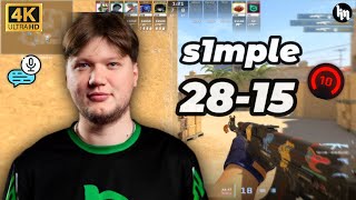 S1Mple 28-15 Welectronic Mirage Faceit Ranked