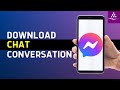 How To Download Facebook Messenger Chat Conversation (2024)