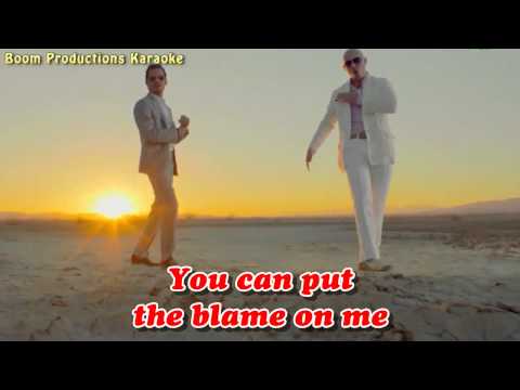Pitbull Rain Over Me ft Marc Anthony karaoke lyrics
